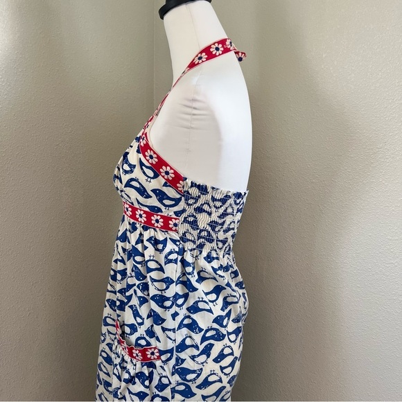 Vintage Denise are Here Partridge/Daisy 70s Halter Dress (see measurements) - Picture 5 of 16